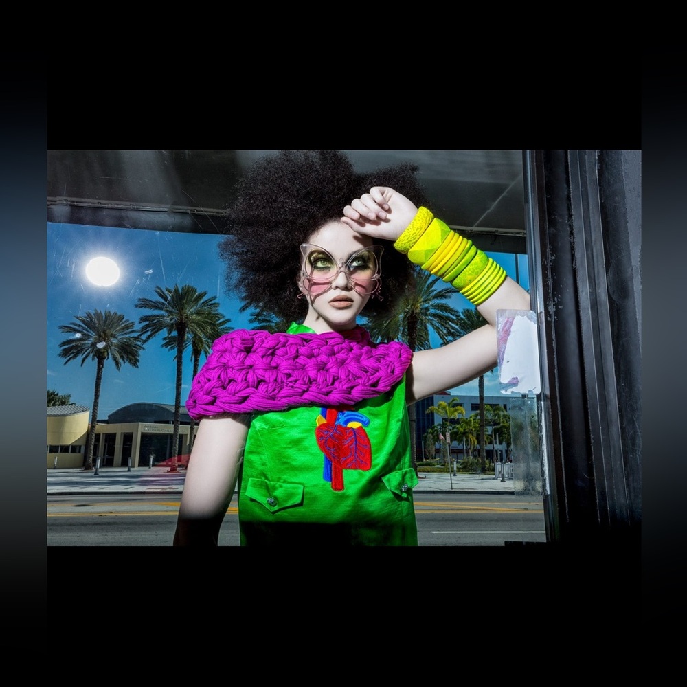Vintage 60s 70s Mod Gogo Pop Art Iconic Editorial Anatomical Heart Shift Dress